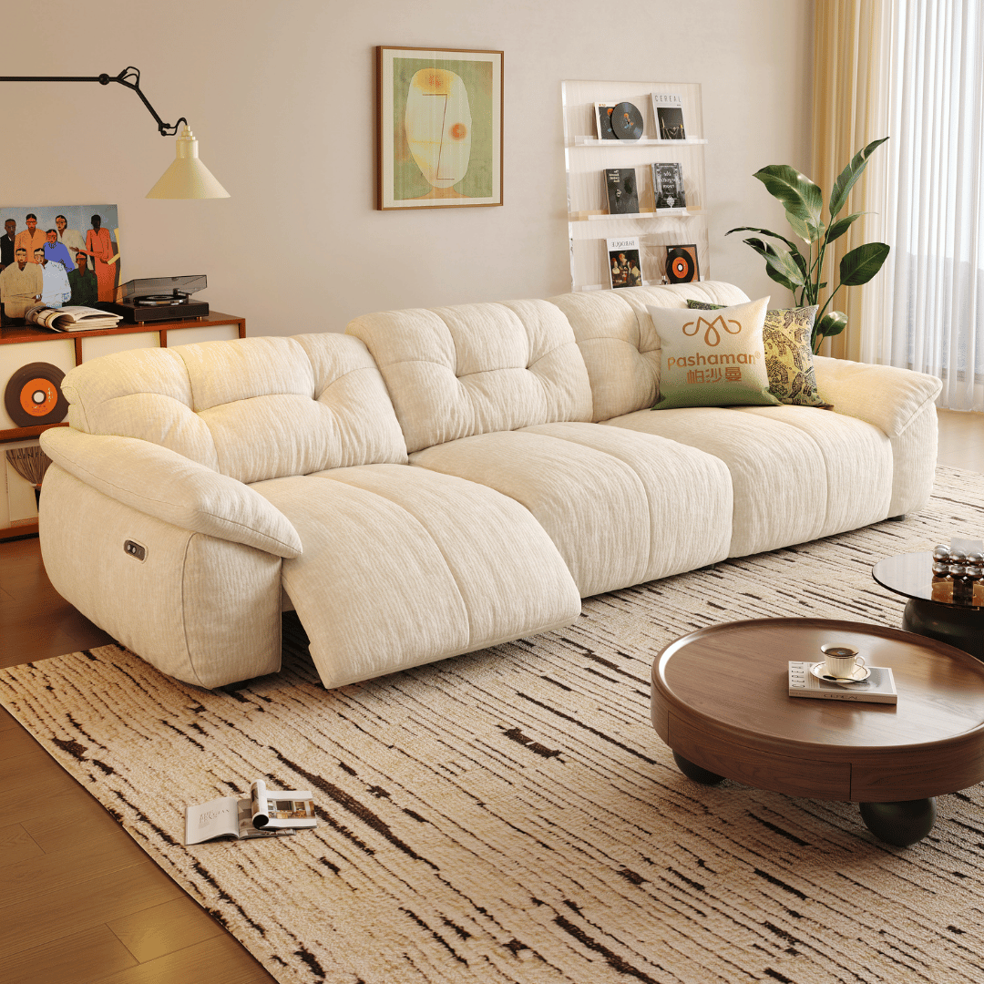 Lorenza Fabric Recliner Sofa (Water Repellent)