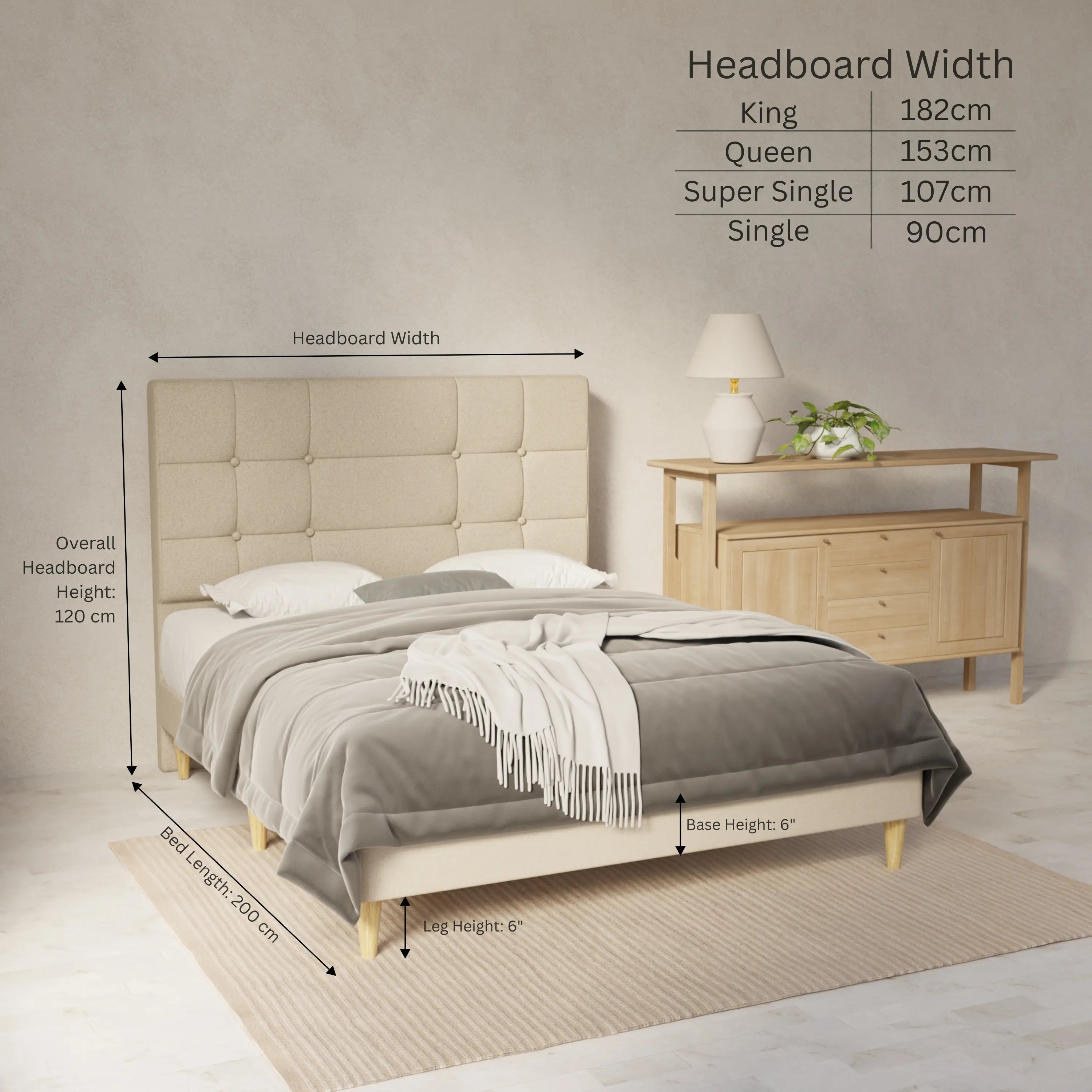 Elara Genuine Leather Bed Frame SSE
