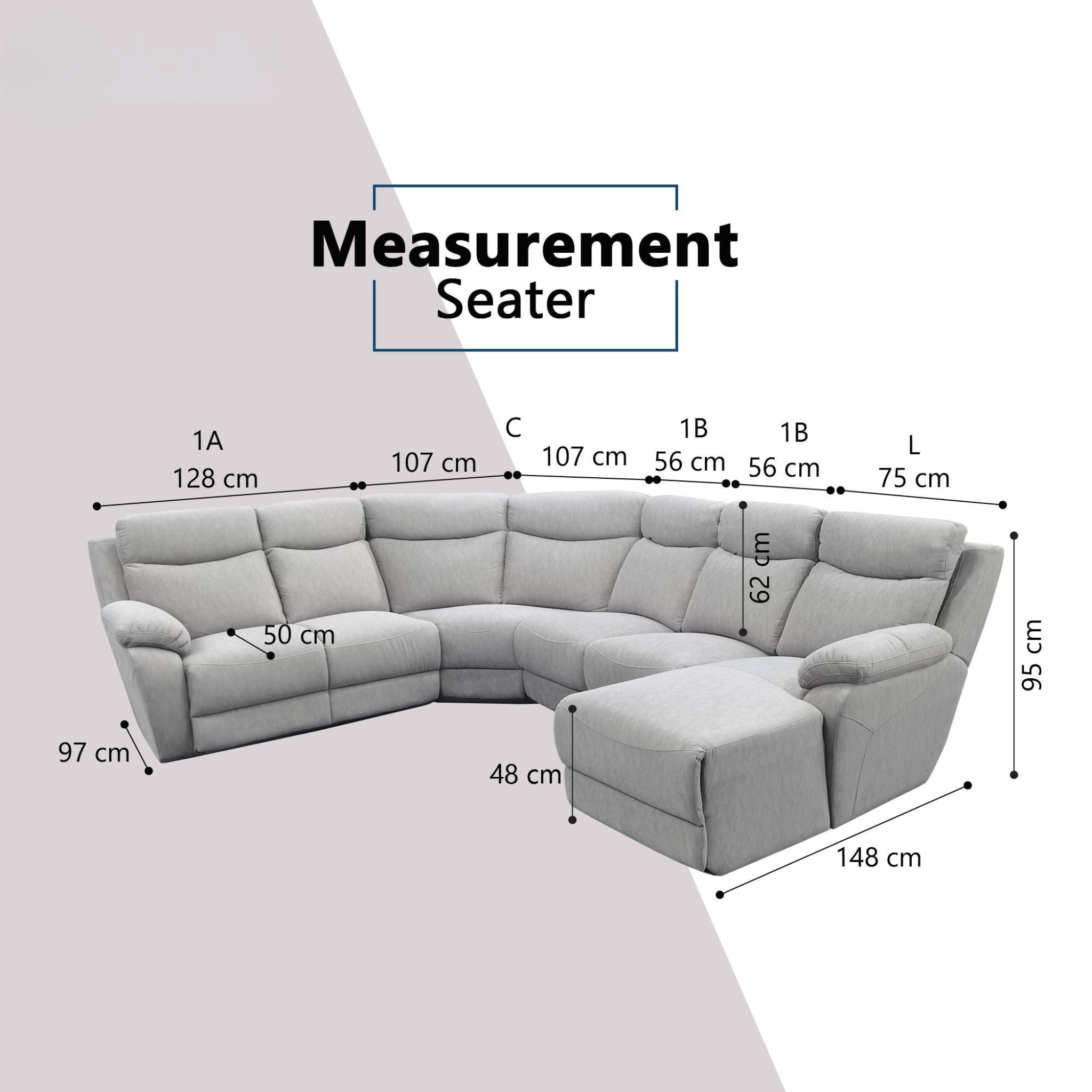 Yanor Fabric L-Shaped Corner Sofa (Sectional) (Pet Friendly & Easy Clean)