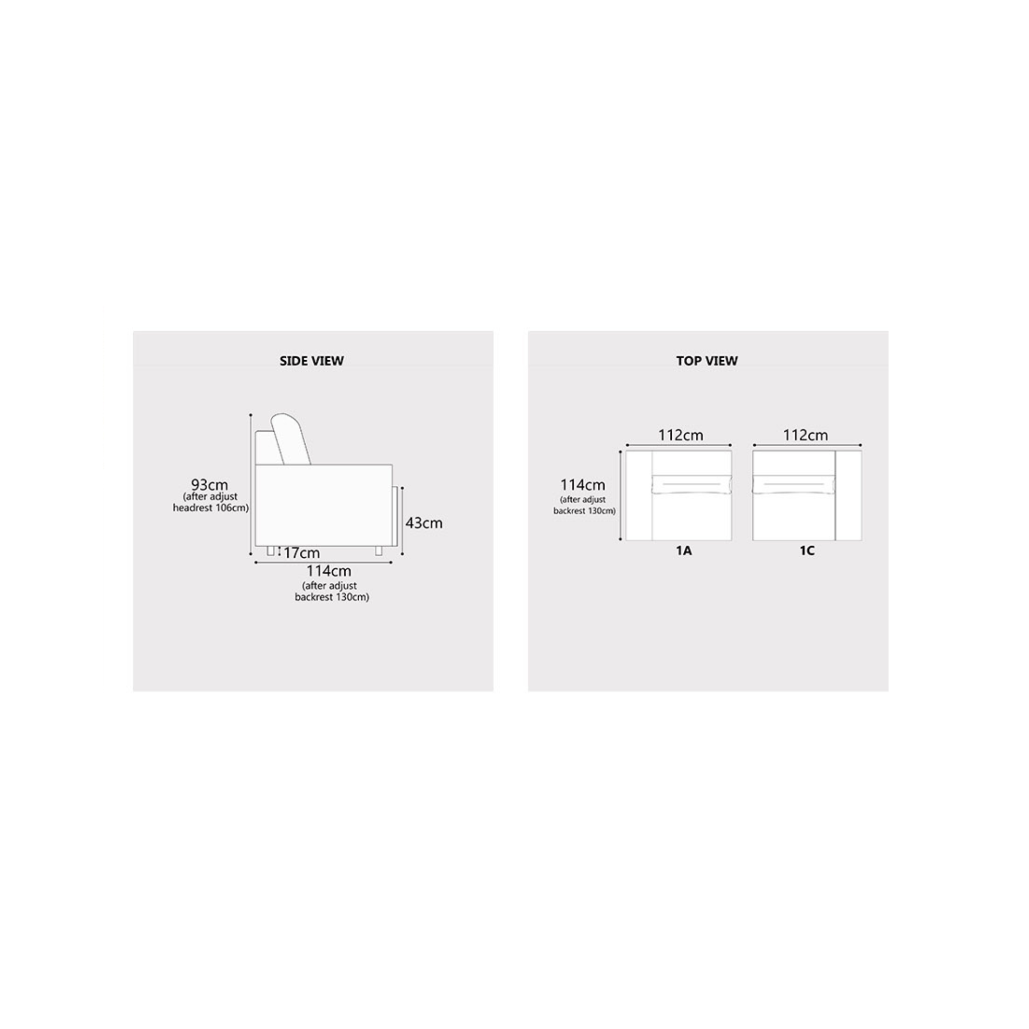 Myric Fabric Adjustable Backrest & Headrest Sofa (Pet Friendly & Easy Clean)