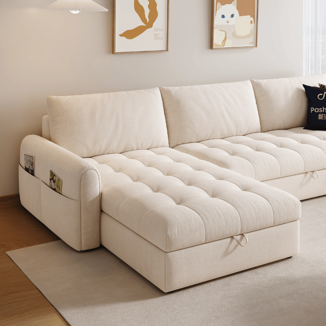 Perlino Fabric Sofa Bed (Water Repellent & Pet Friendly)