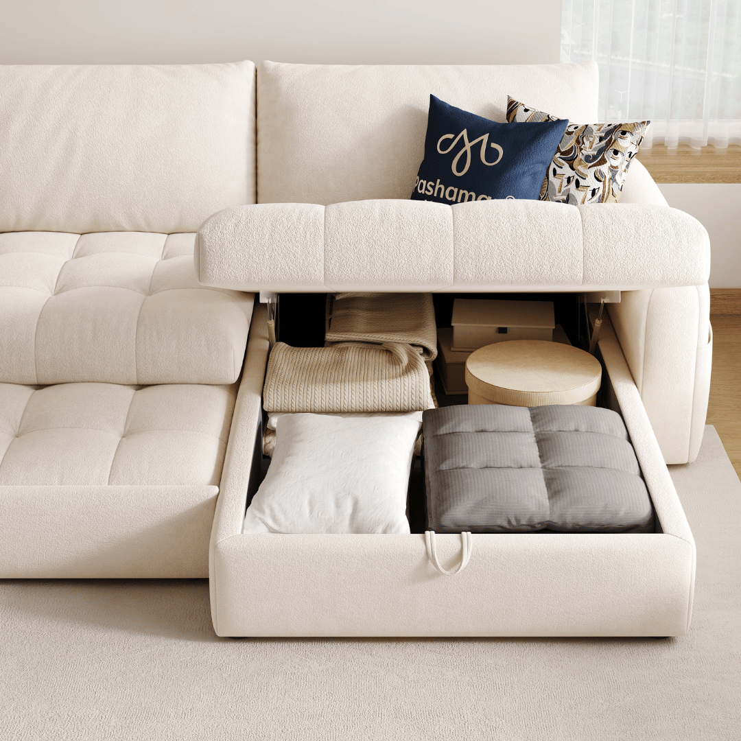 Perlino Fabric Sofa Bed (Water Repellent & Pet Friendly)