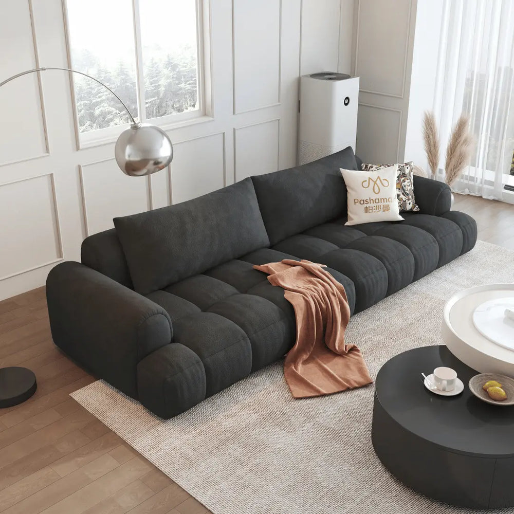 Cotton Fabric Sofa (Pet Friendly & Comes with USB Charger) - Esteller