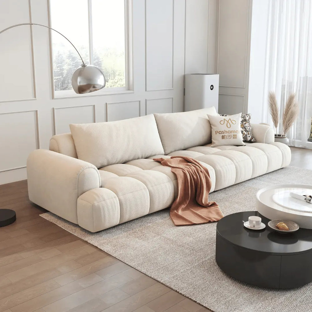 Cotton Fabric Sofa (Pet Friendly & Comes with USB Charger) - Esteller