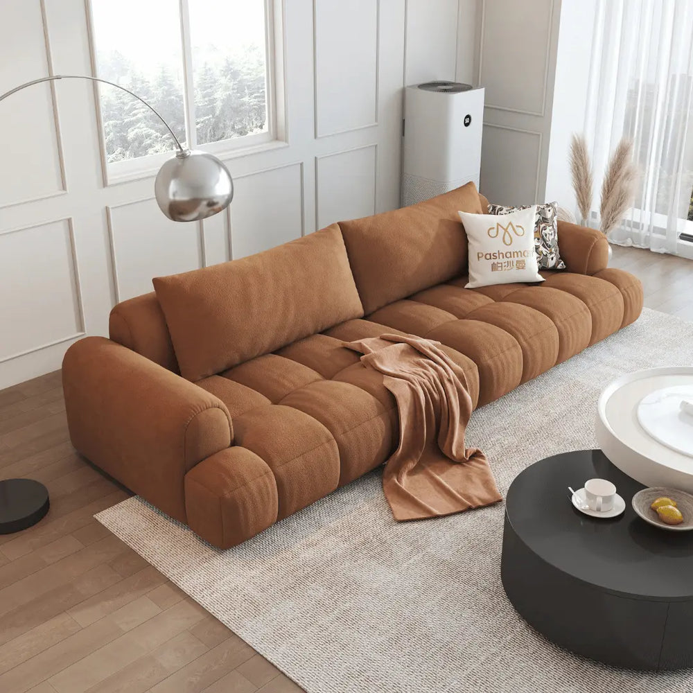 Cotton Fabric Sofa (Pet Friendly & Comes with USB Charger) - Esteller