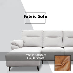 Ardyn Fabric Recliner L-Shaped Sofa (Pet Friendly & Easy Clean) - Esteller