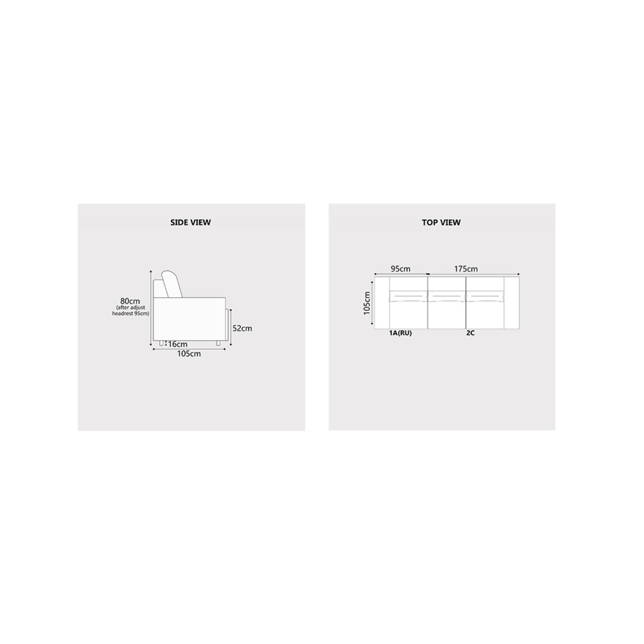 Farven Fabric Adjustable Backrest Recliner Sofa (Pet Friendly & Easy Clean)