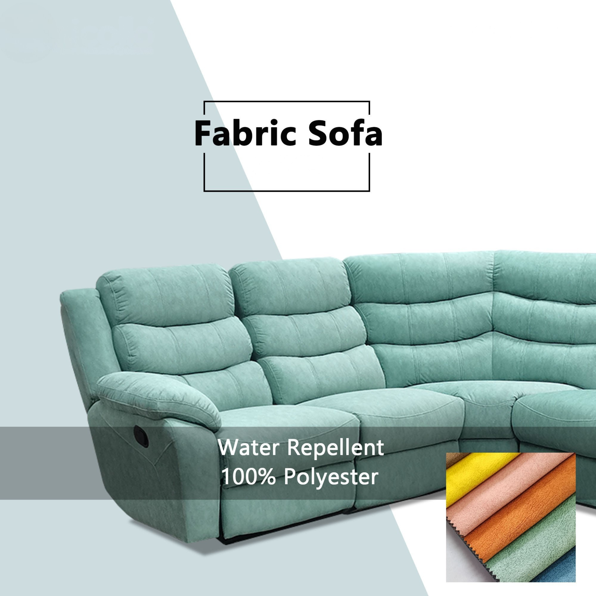 Myros Fabric Recliner Corner Sofa (Pet Friendly & Easy Clean)