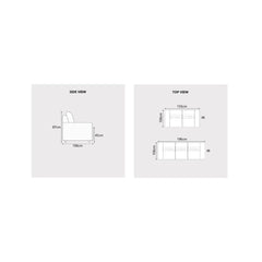 Maplea Fabric Adjustable Armrest Sofa (Pet Friendly & Easy Clean) KH
