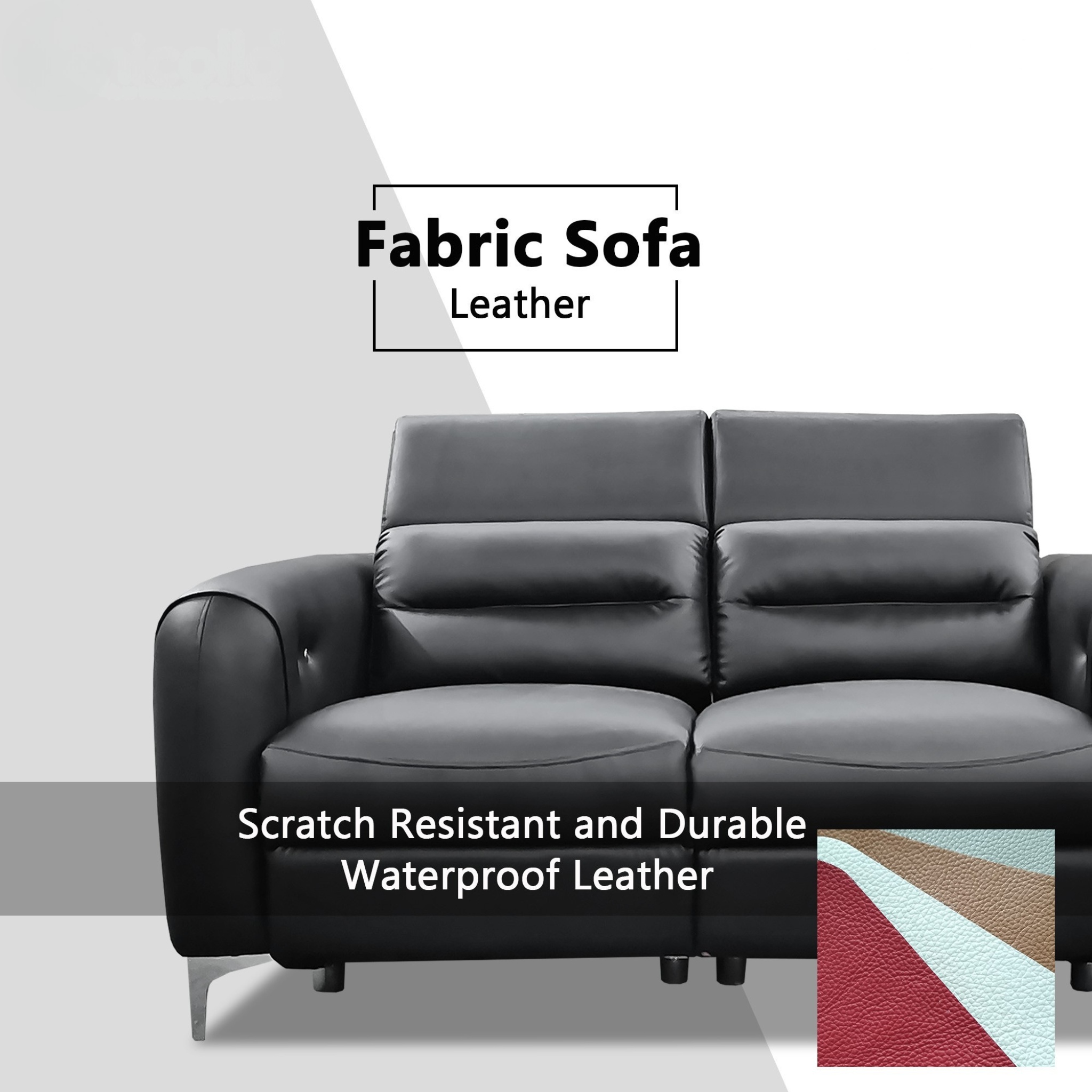 Brevin Genuine Leather Recliner Sofa