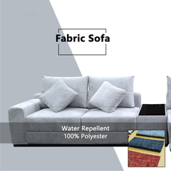 Yarven Fabric Adjustable Backrest L-Shaped Sofa (Sectional) (Pet Friendly & Easy Clean)