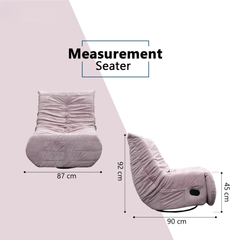 Cyral Fabric Recliner Sofa (Pet Friendly & Easy Clean)