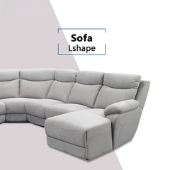 Yanor Fabric L-Shaped Corner Sofa (Sectional) (Pet Friendly & Easy Clean)