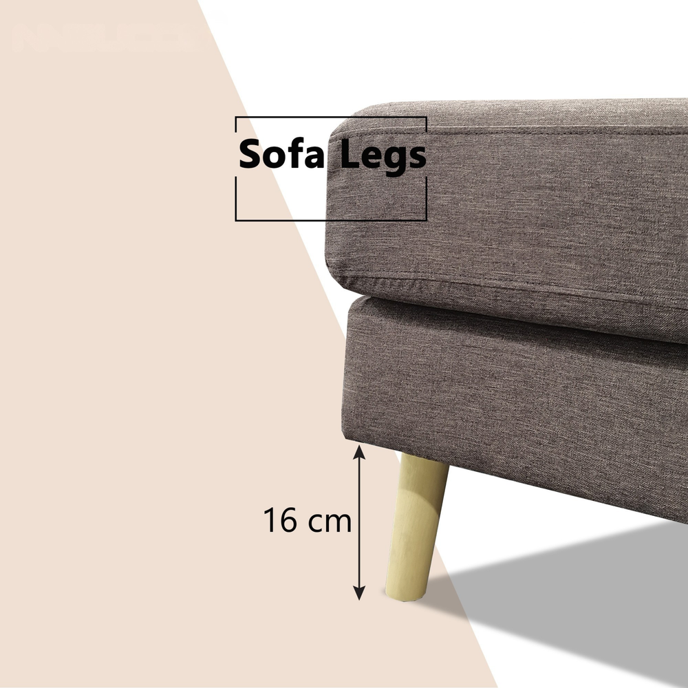 Orlinor Fabric L-Shaped Sofa (Pet Friendly & Easy Clean) KH