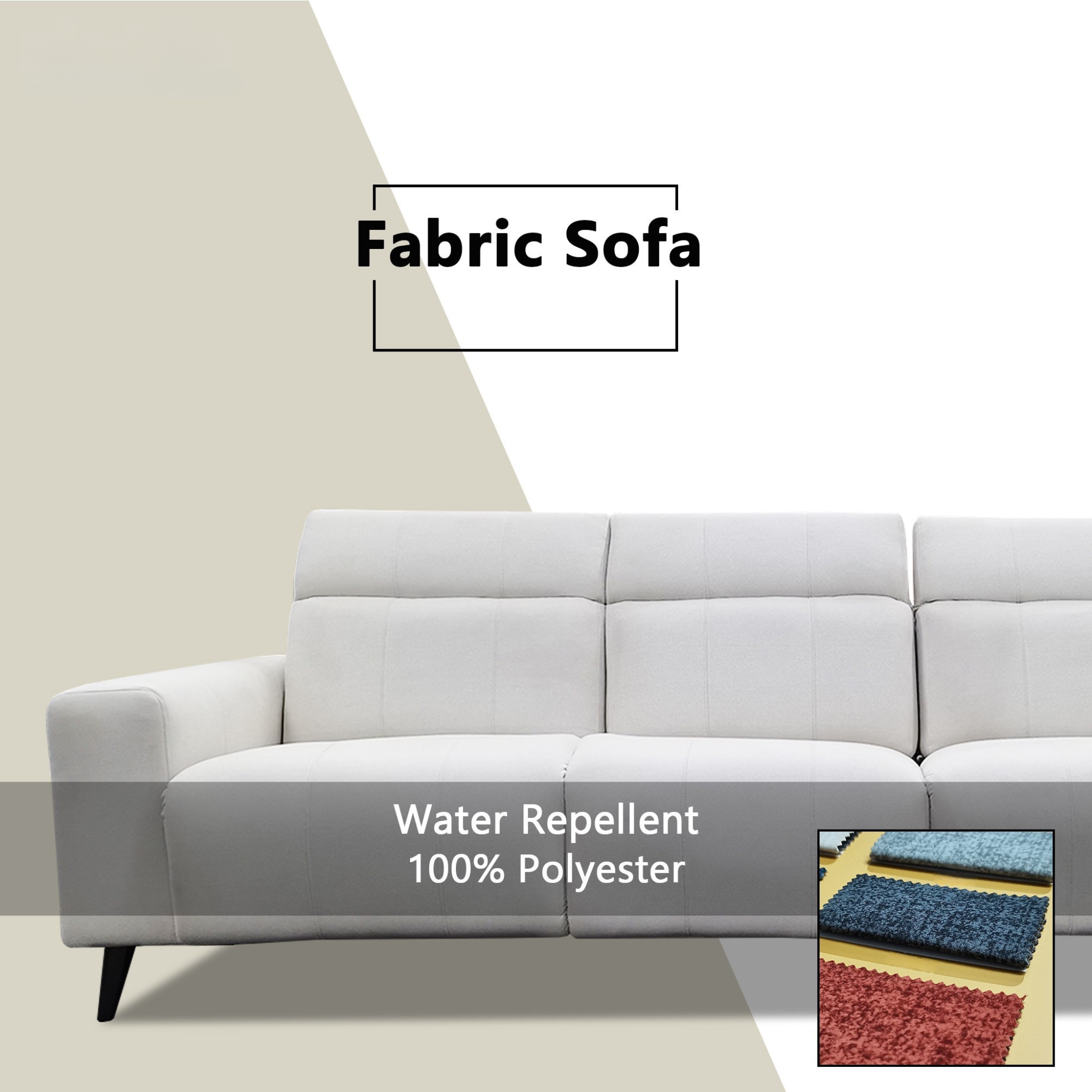 Havos Fabric Recliner Sofa (Pet Friendly & Easy Clean)