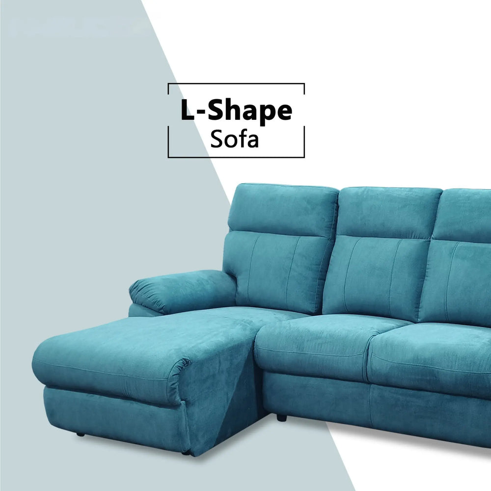 Elvaris Fabric L-Shaped Sofa (Pet Friendly & Easy Clean) - Esteller