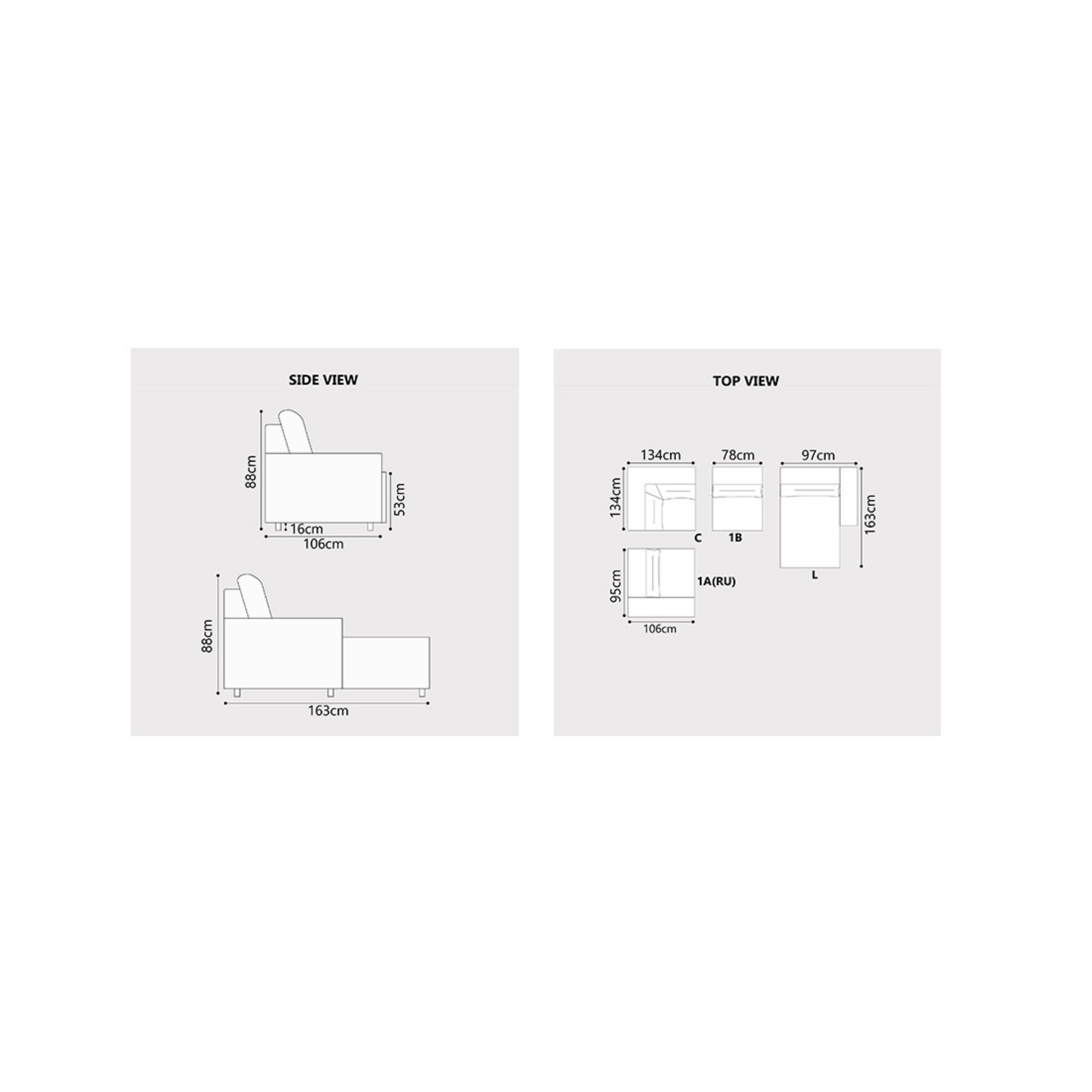 Nestor Fabric Adjustable Headrest Recliner Corner Sofa (Pet Friendly & Easy Clean)