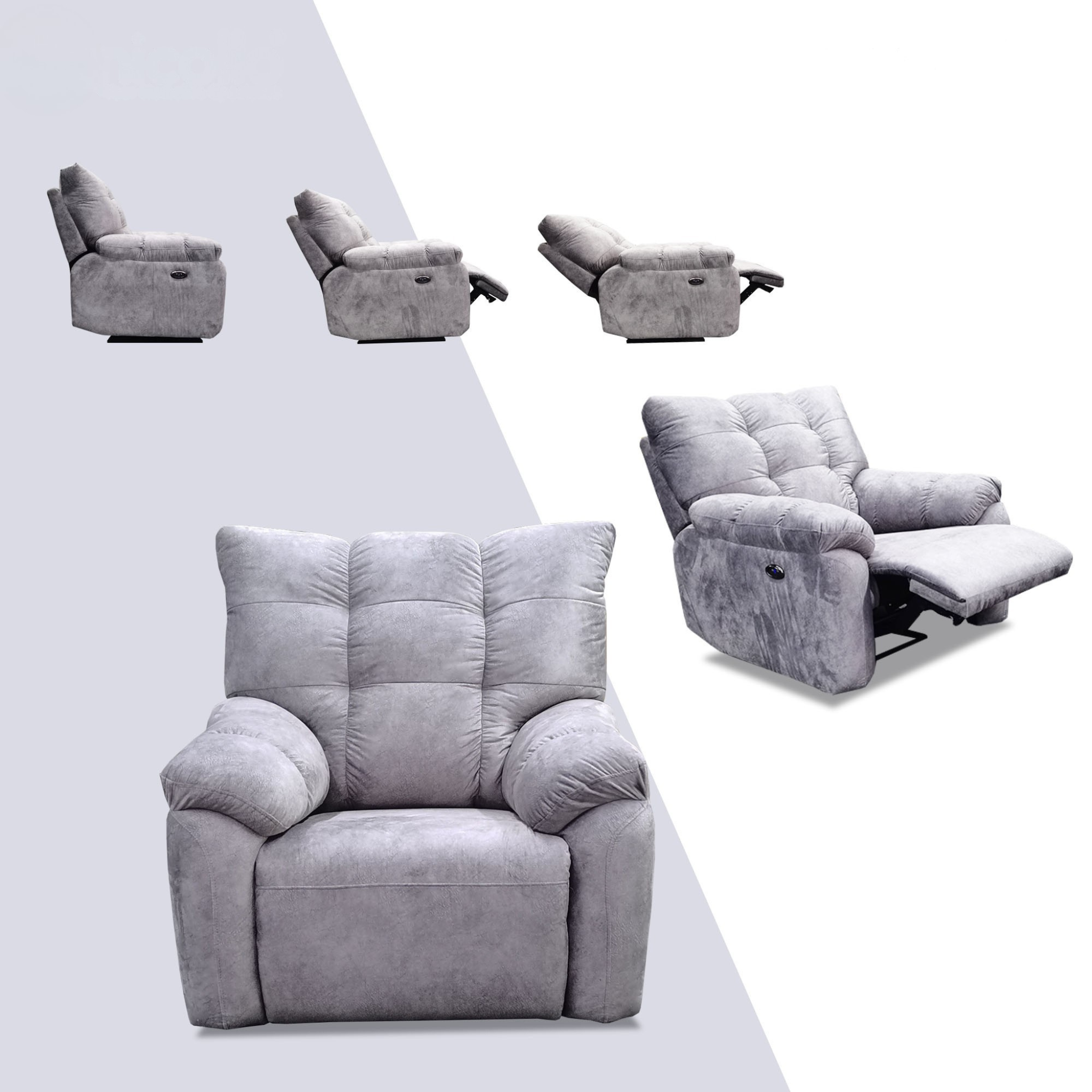 Morrel Fabric Recliner Sofa (Pet Friendly & Easy Clean)