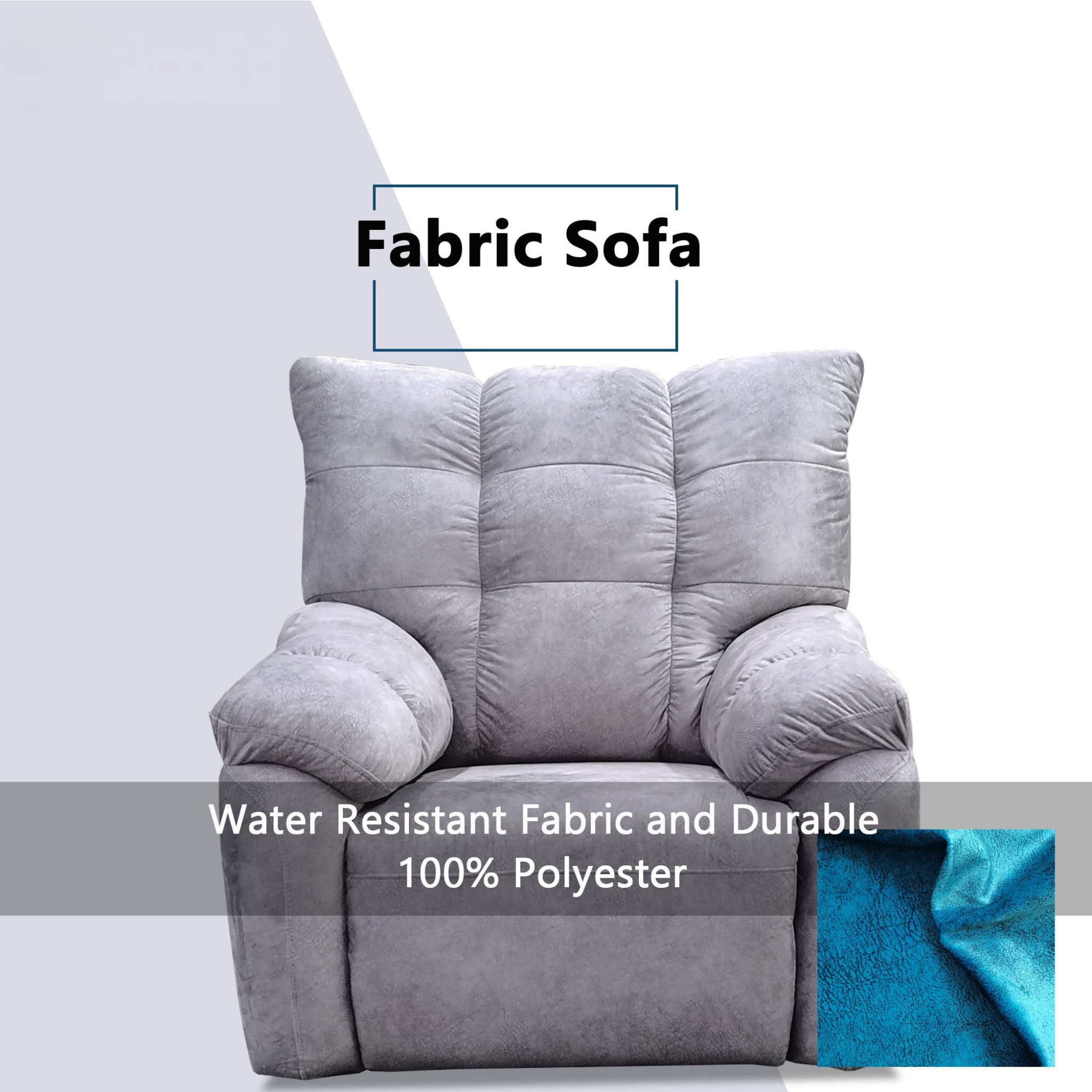Morrel Fabric Recliner Sofa (Pet Friendly & Easy Clean)