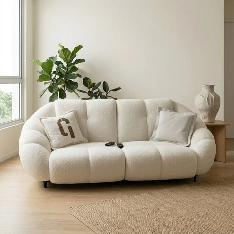 Marshall Teddy Fabric Electric Recliner Sofa HJ