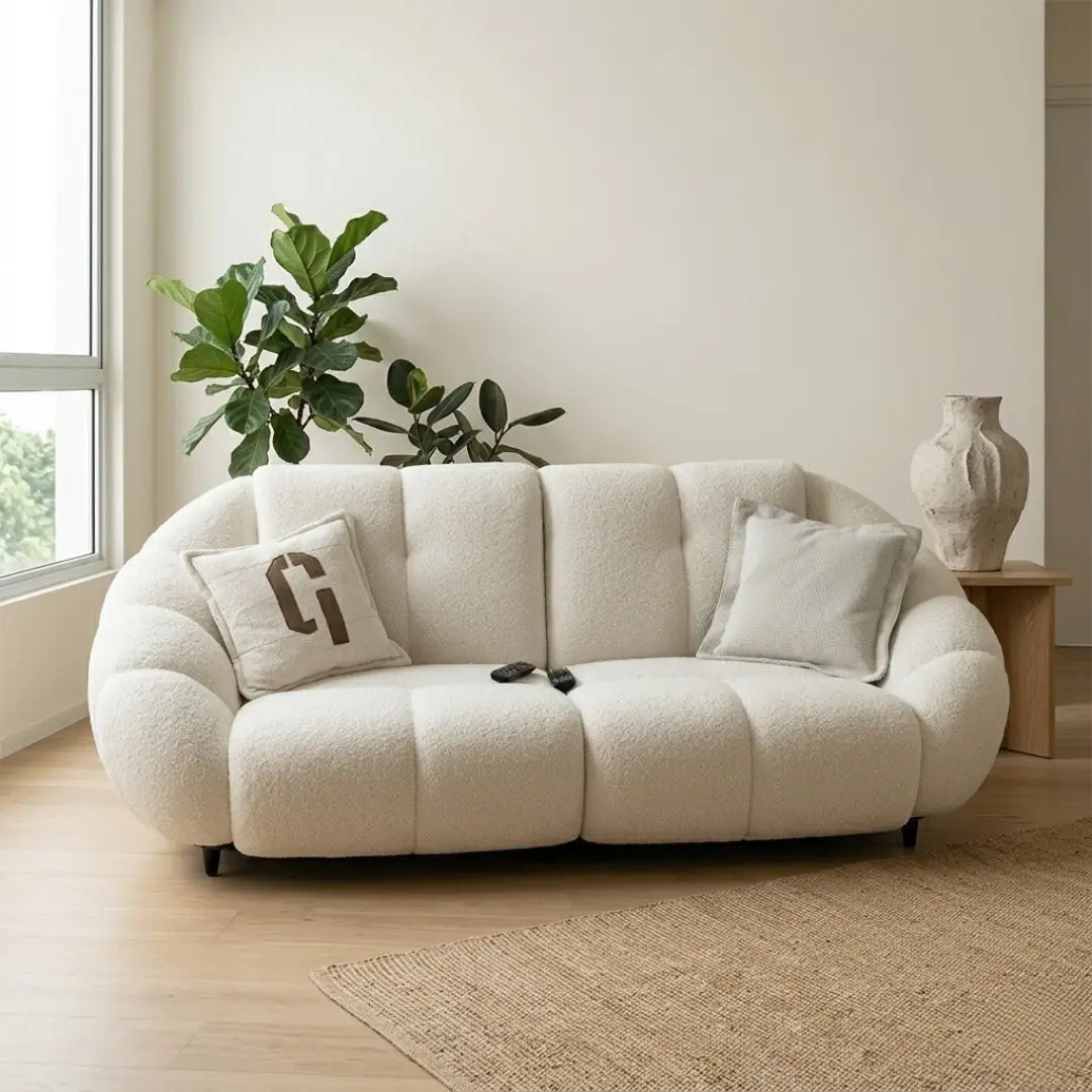 Marshall Teddy Fabric Electric Recliner Sofa HJ