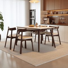 Verilon Walnut Extendable Dining Set