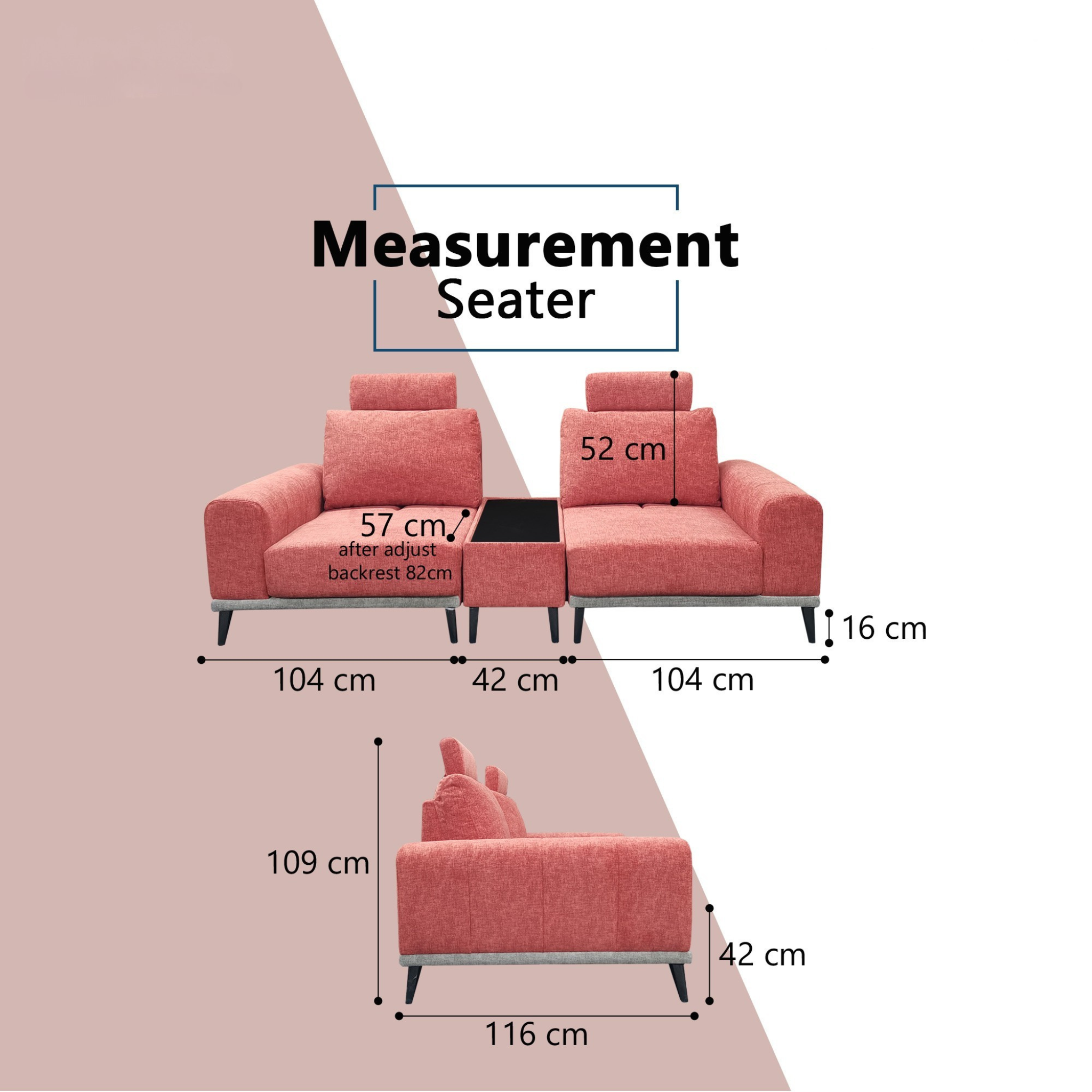 Sylvenor Fabric Sectional Sofa (Pet Friendly & Easy Clean)