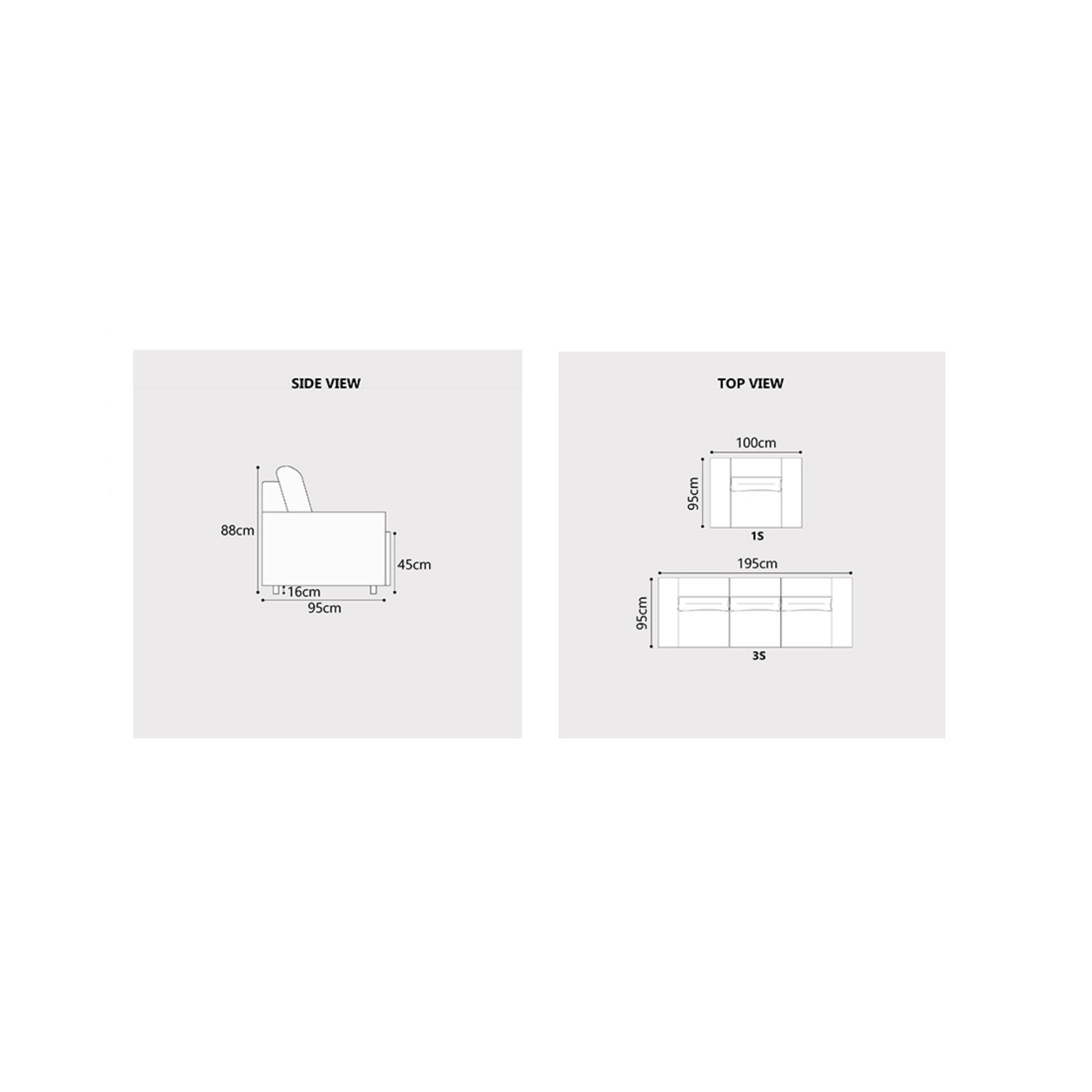 Auren Fabric Sofa (Pet Friendly & Easy Clean)