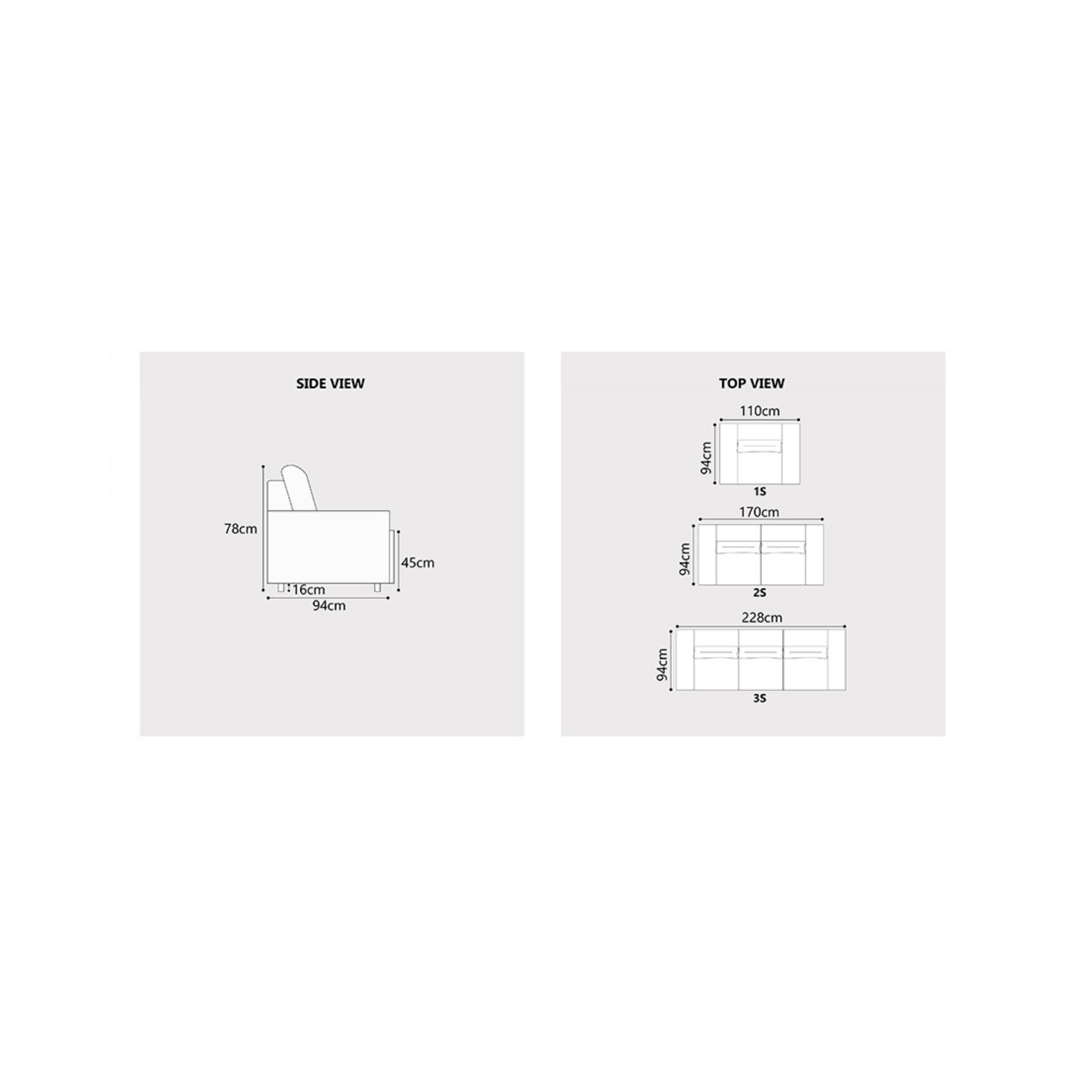 Rovan Fabric Sofa (Pet Friendly & Easy Clean)