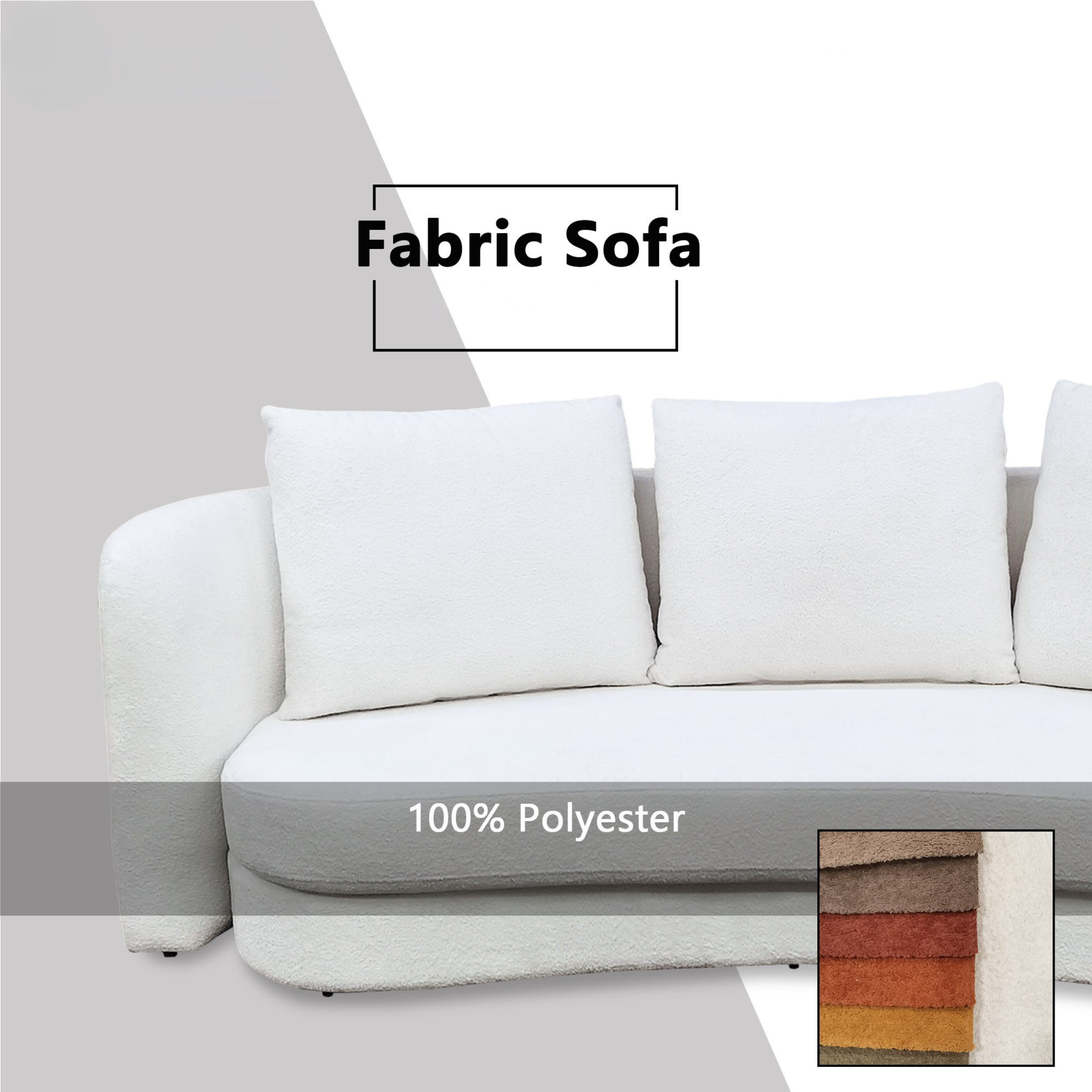 Lyros Fabric Sofa (Pet Friendly & Easy Clean)