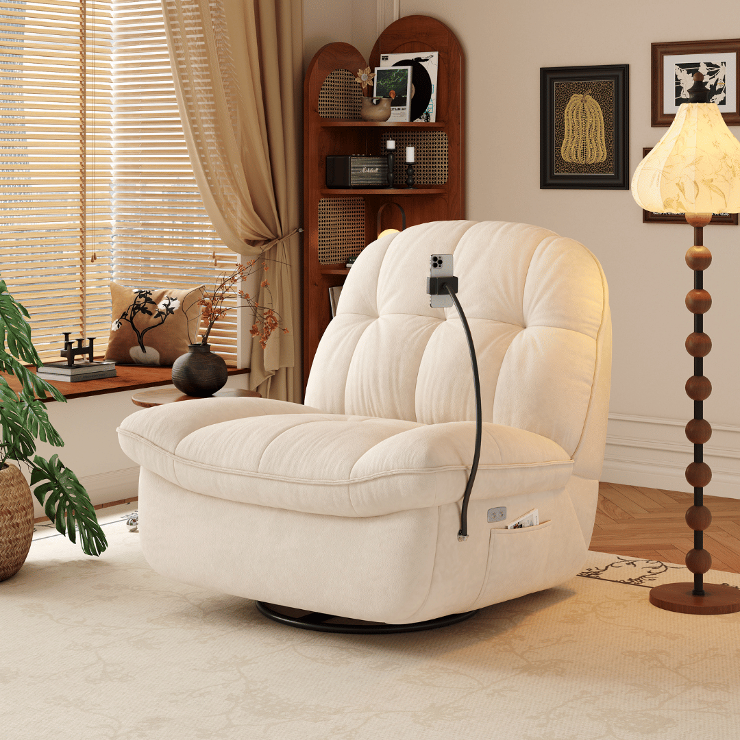 Gillian Fabric Recliner Armchair Sofa