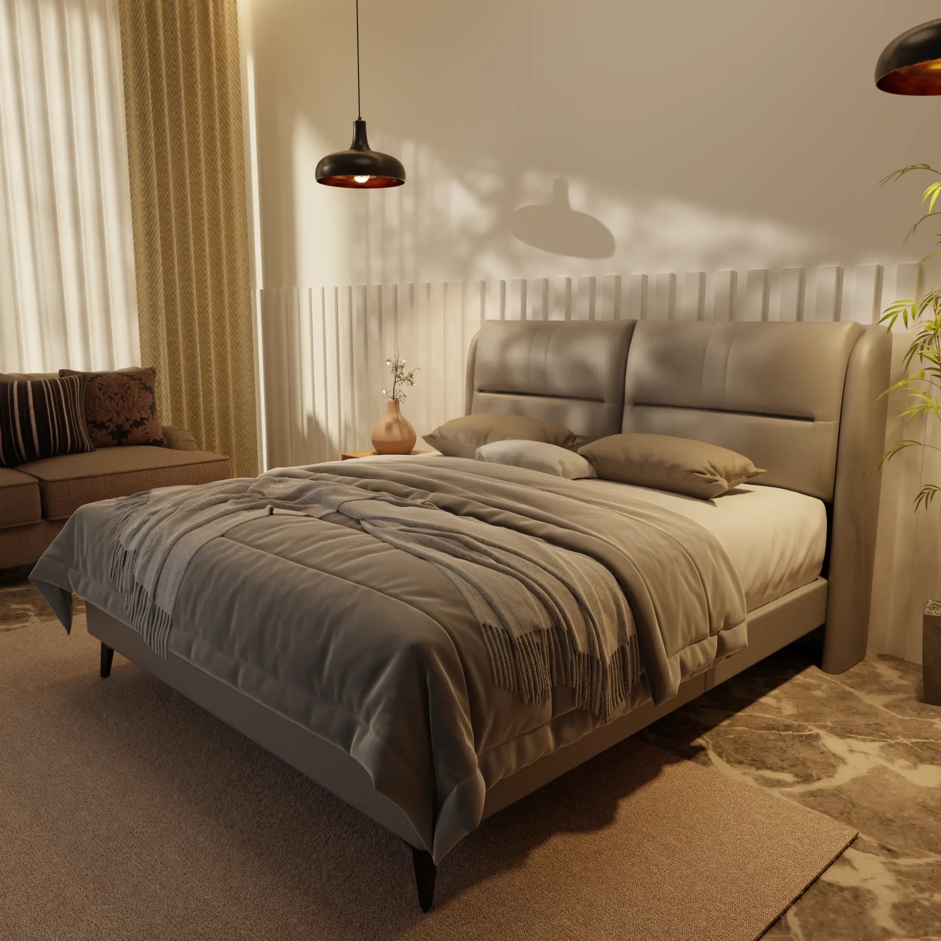 Linqe Genuine Leather Divan Bed Frame XYXBED