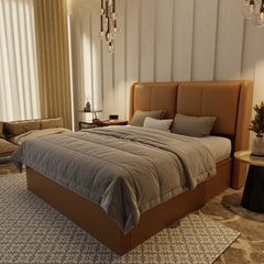 Grenne Genuine Leather Storage Bed (Gas Lift) XYXBED