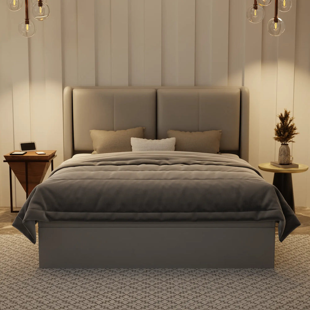 Grenne Genuine Leather Storage Bed (Gas Lift) XYXBED