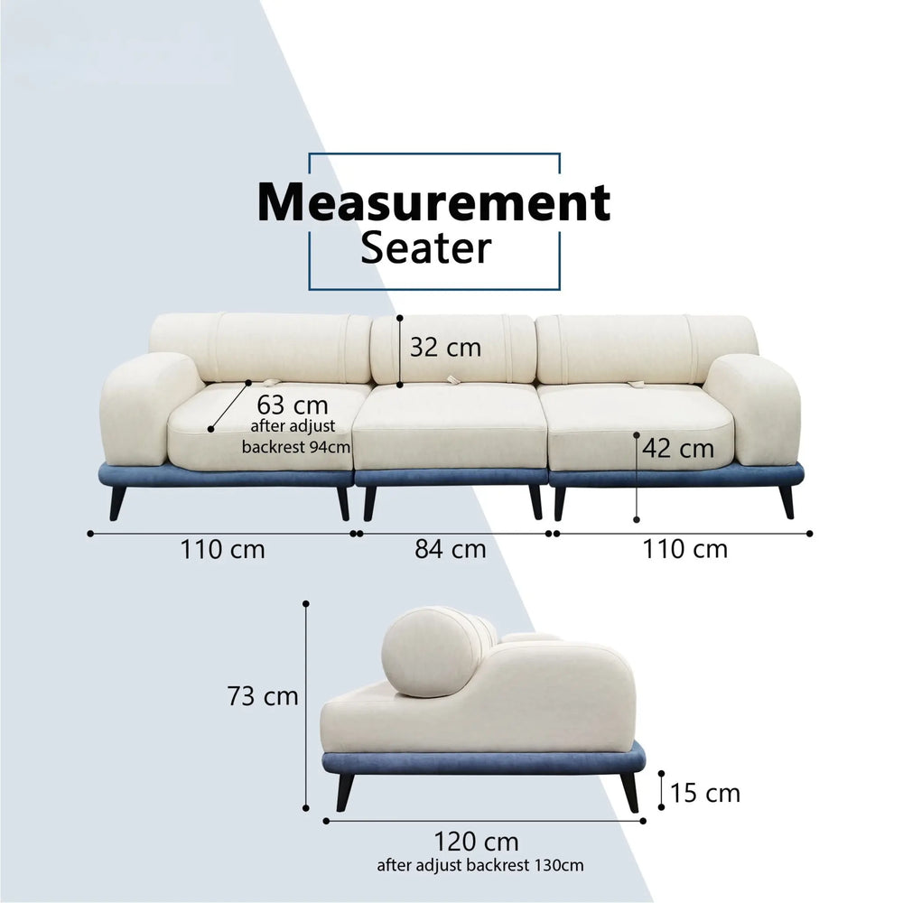 Pryla Fabric Sectional Sofa (Pet Friendly & Easy Clean) - Esteller