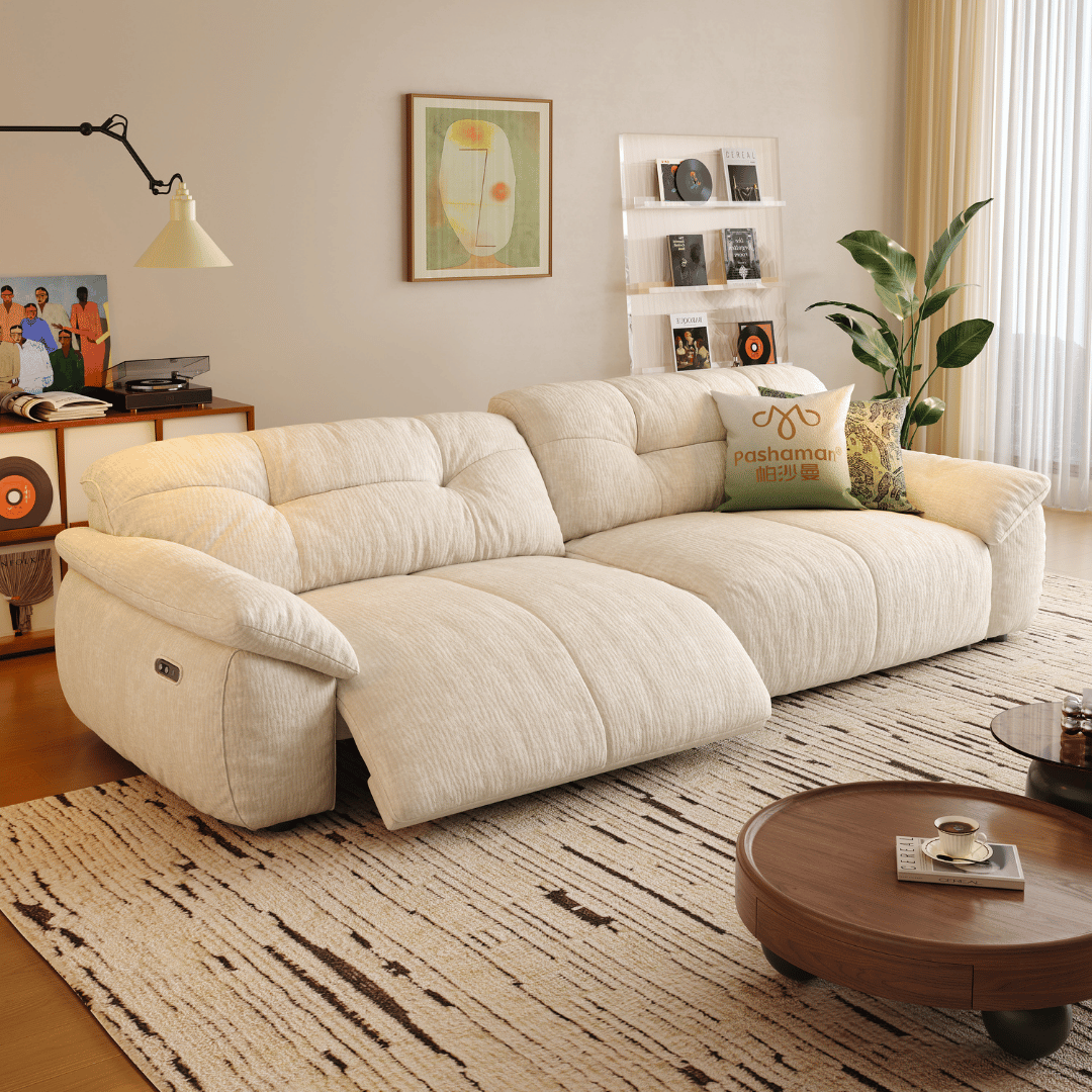 Lorenza Fabric Recliner Sofa (Water Repellent)