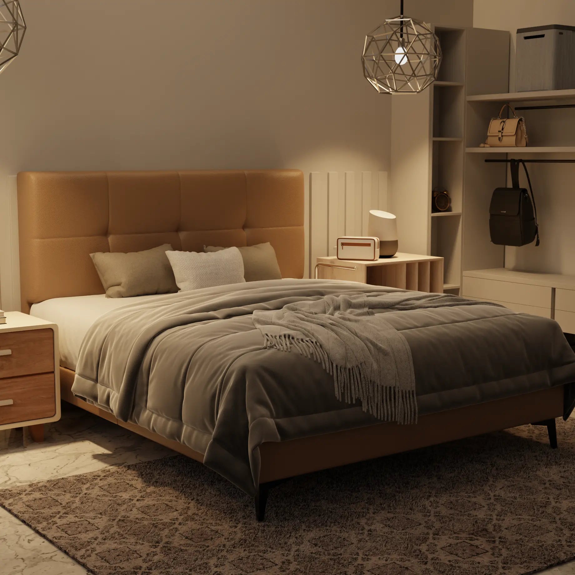 Koane Genuine Leather Divan Bed Frame XYXBED
