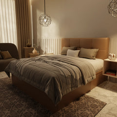 Koane Genuine Leather Storage Bed (Gas Lift) XYXBED