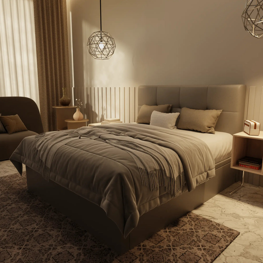 Koane Genuine Leather Storage Bed (Gas Lift) XYXBED