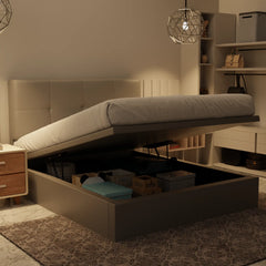 Koane Genuine Leather Storage Bed (Gas Lift) XYXBED
