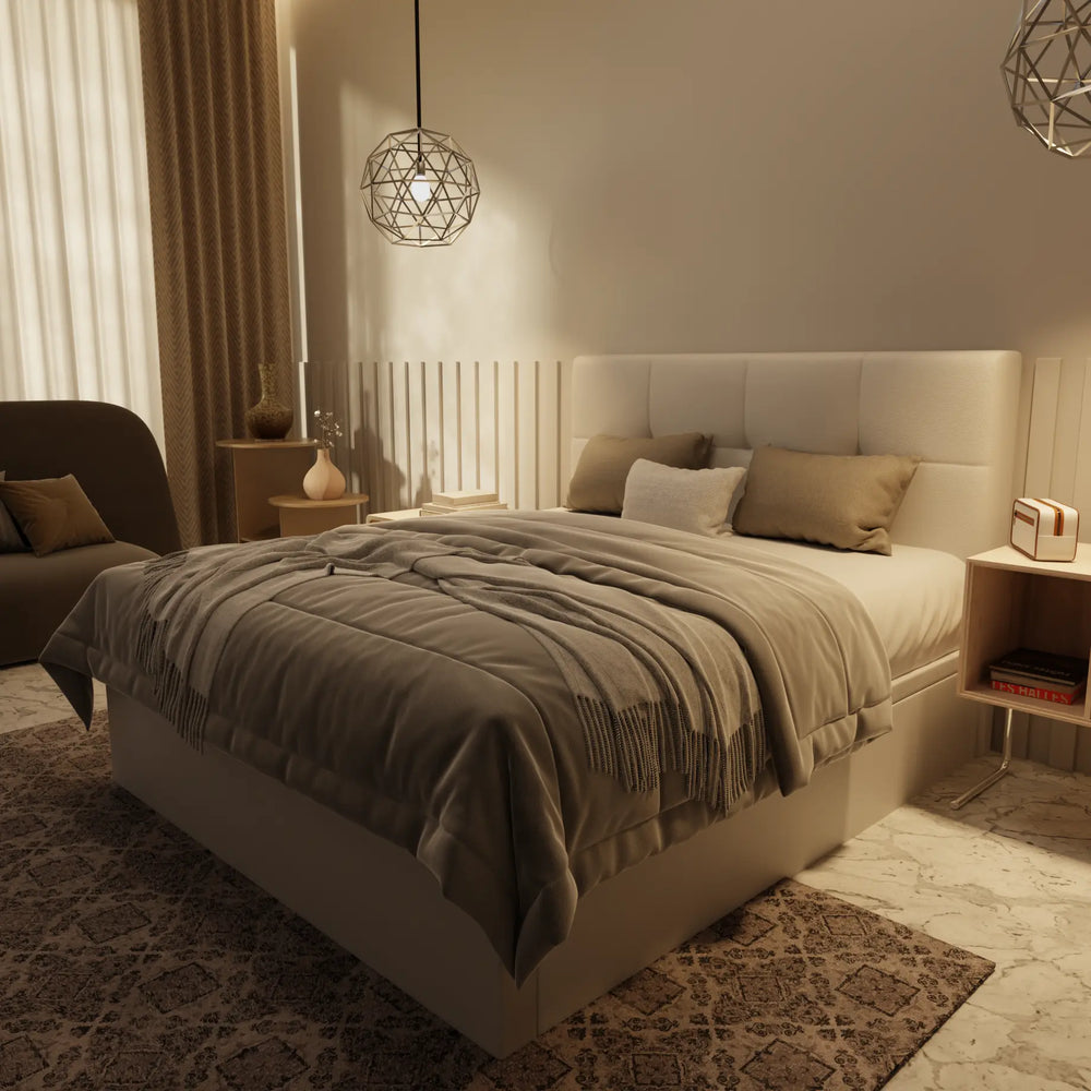 Koane Genuine Leather Storage Bed (Gas Lift) XYXBED