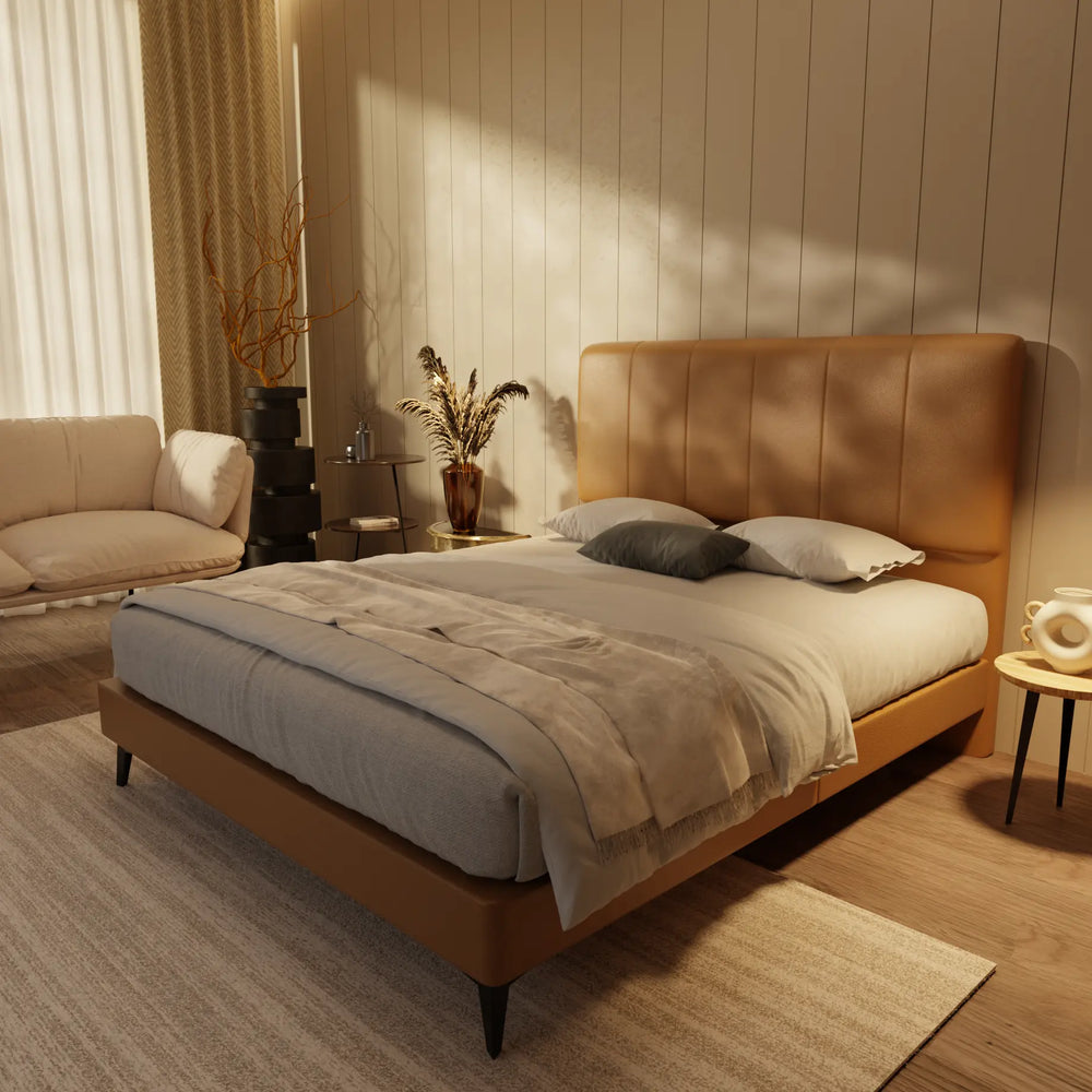 Joane Genuine Leather Divan Bed Frame XYXBED