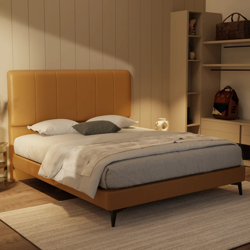 Joane Genuine Leather Divan Bed Frame XYXBED