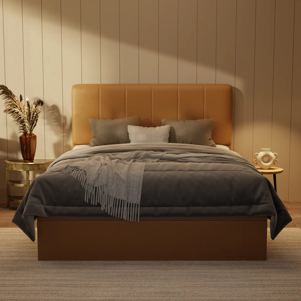 Joane Genuine Leather Storage Bed (Gas Lift) XYXBED