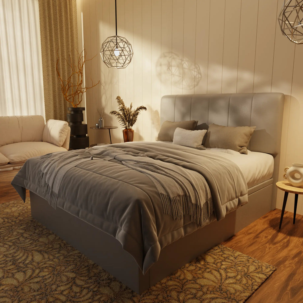 Joane Genuine Leather Storage Bed (Gas Lift) XYXBED