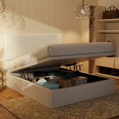 Joane Genuine Leather Storage Bed (Gas Lift) XYXBED