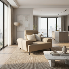 Brylor Fabric Adjustable Backrest Sofa (Pet Friendly & Easy Clean)