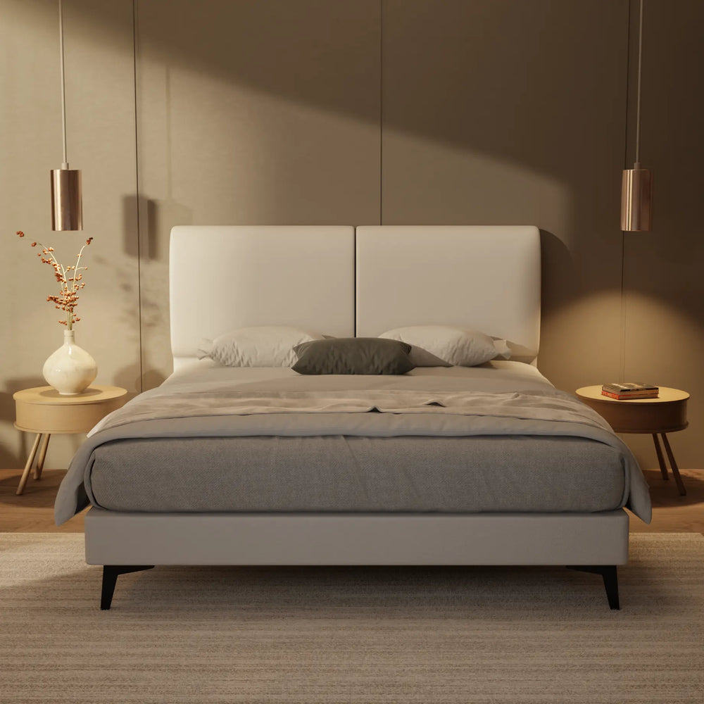 Gretelle Genuine Leather Divan Bed Frame XYXBED