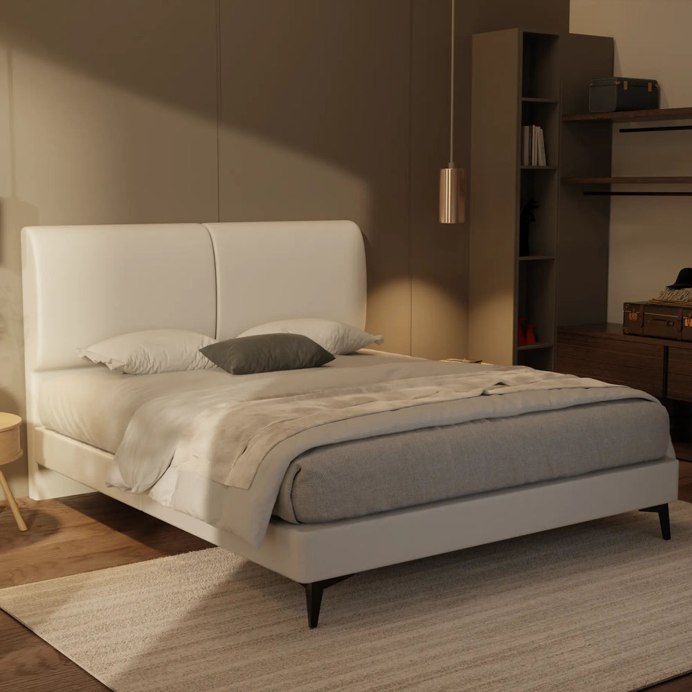 Gretelle Genuine Leather Divan Bed Frame XYXBED