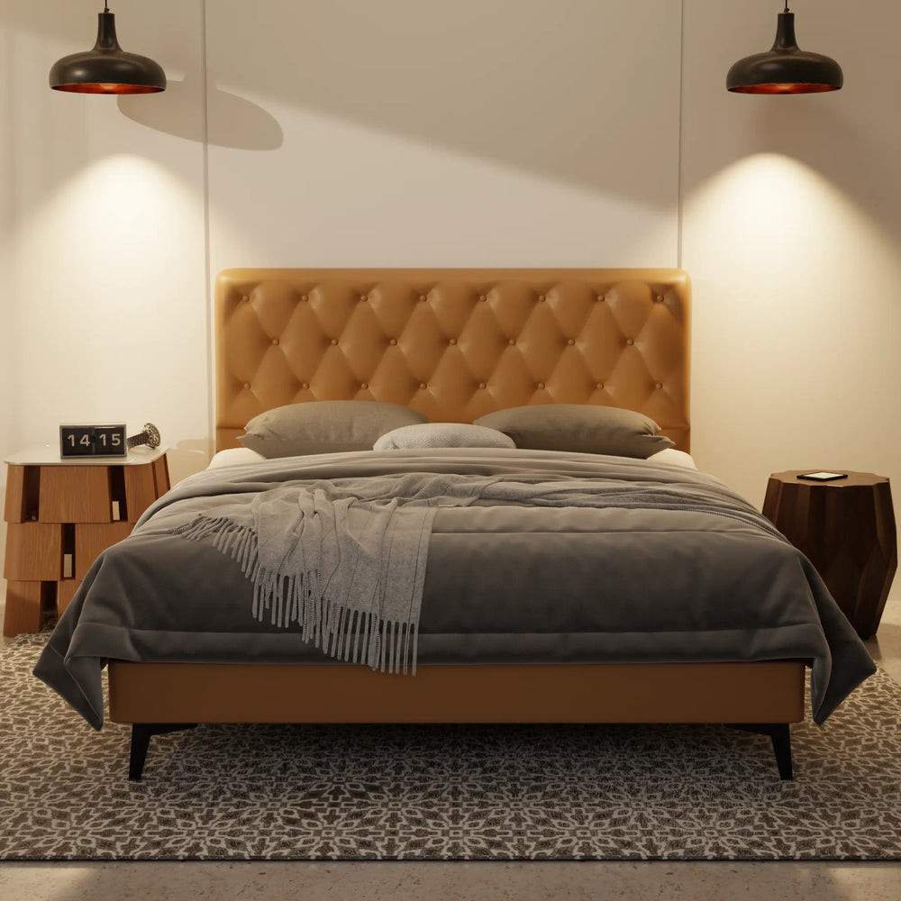 Wimble Genuine Leather Divan Bed Frame XYXBED